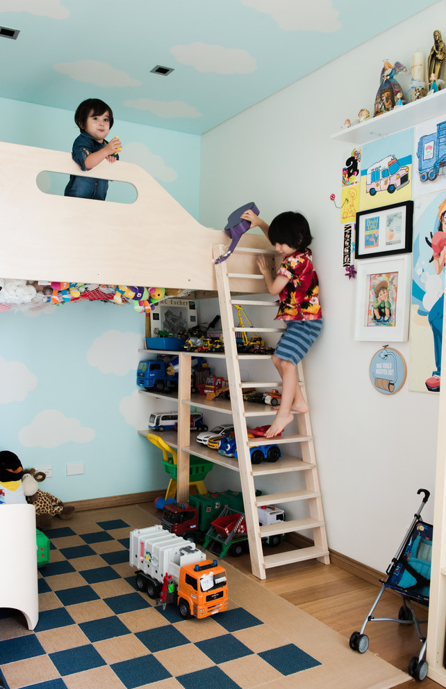 Photo of an eclectic kids' room in Sydney.