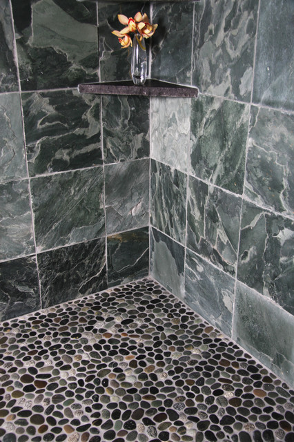 Island Stone Java Grey Perfect Pebble Floor 2 Bathroom Other