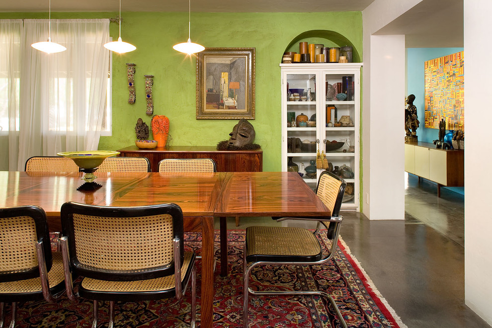Inspiration for an eclectic dining room in Portland.