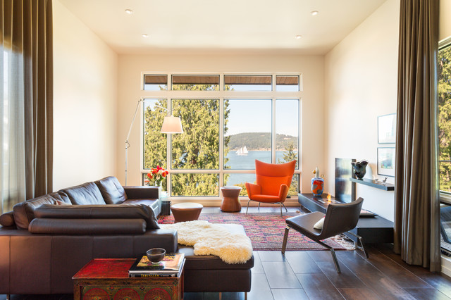 V Avenue contemporary-living-room