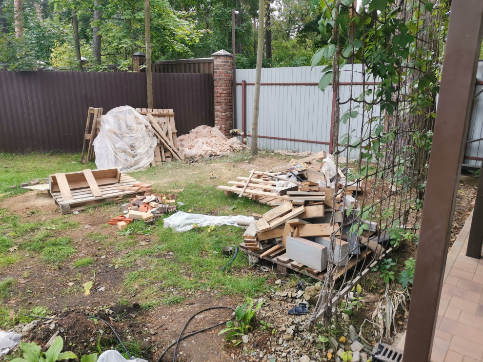 Реализация ландшафтного проекта на площади 300м2.