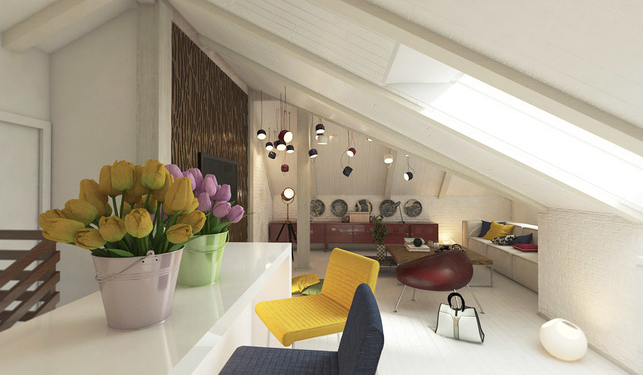 Дизайн-проект мансарды