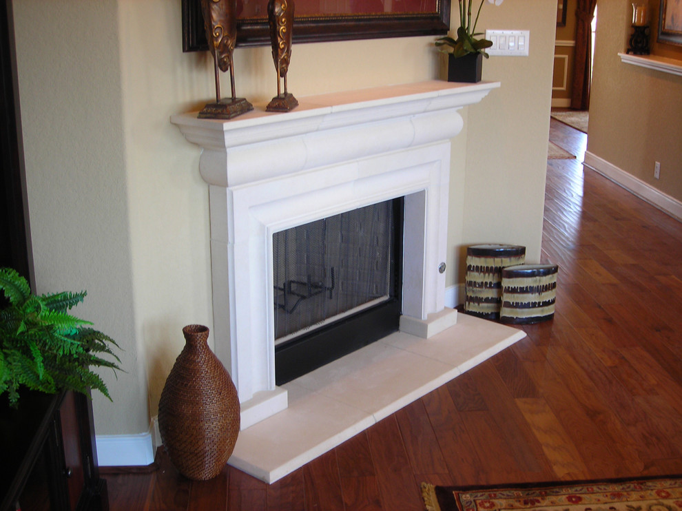 "Volterra" Stone Fireplace Surround Traditional Houston by MyriadStone Houzz