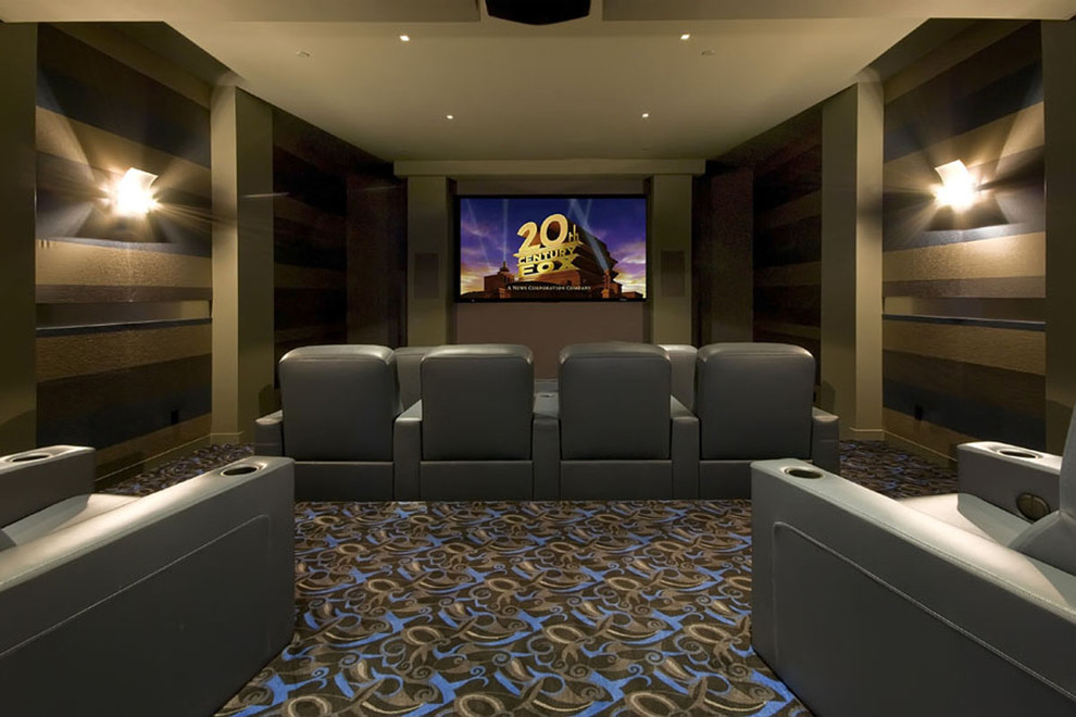 Photo of a home theatre in San Francisco.