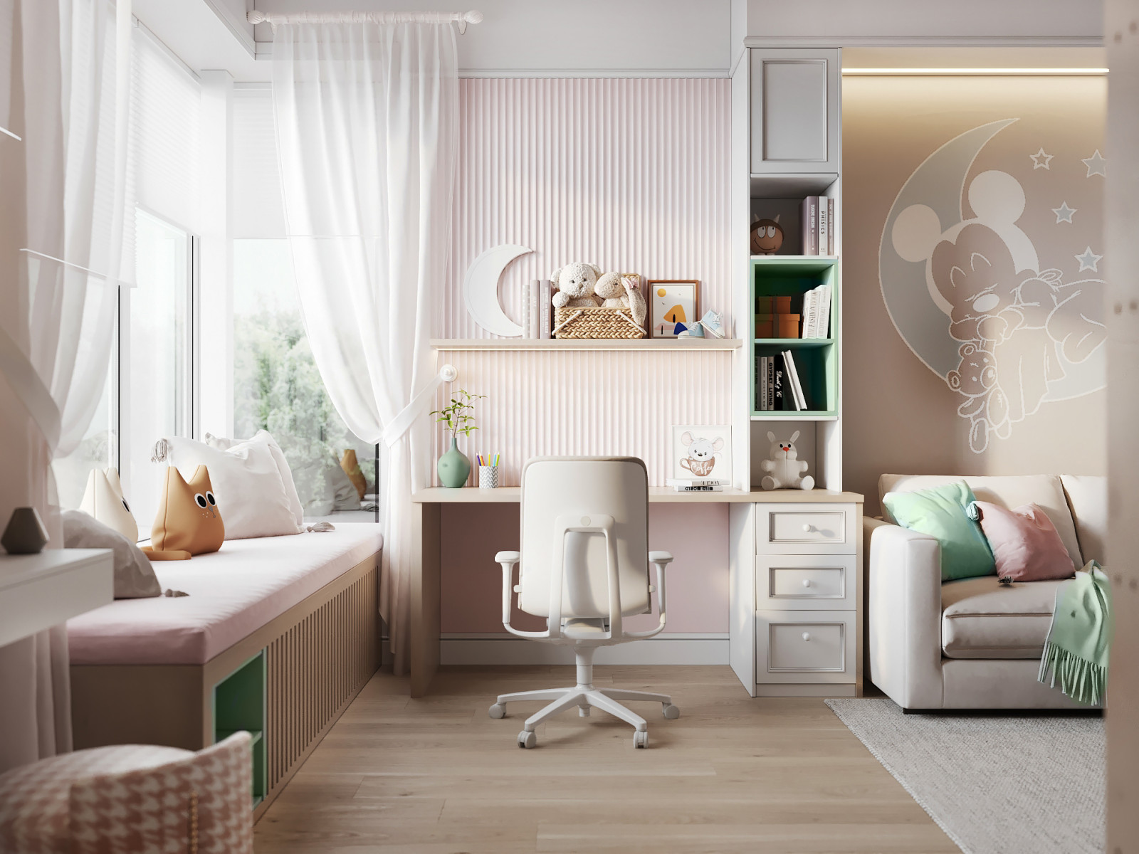 интерьер детской для девочки