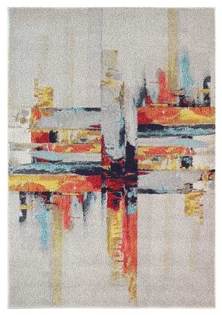 Radiant Art Splash Rectangle Funky Rug, 120x170 cm
