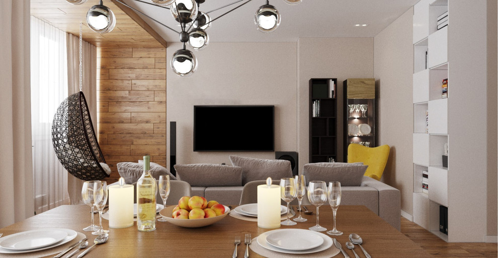 Дизайн проект в ЖК "120 Квартал" в экомини стиле