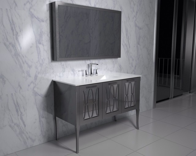Nuvo by The Furniture Guild Contemporary Bathroom Vanities And Sink