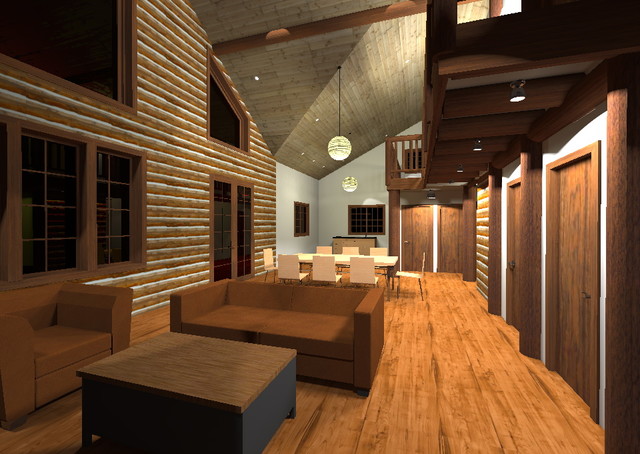 Frying Pan Cabin rustic-rendering