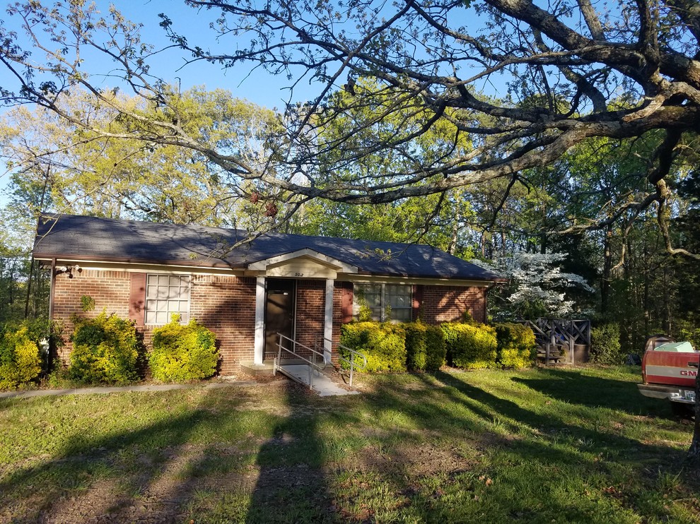 Addition to a brick house.