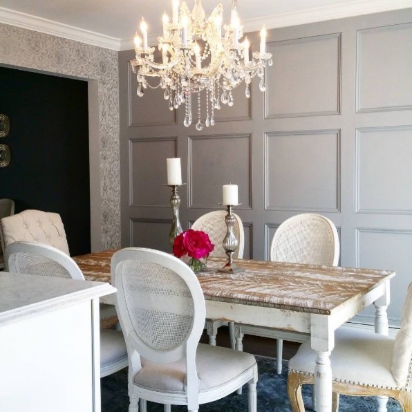Vintage Glam Dining Room Eklektisch Esszimmer New York von Cameron & Co. Houzz