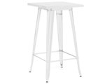 Design Lab MN LS-9110-WHT Dreux Glossy White Steel Bar Table 42 Inch