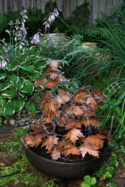 Eclectic Landscape Ottawa Copper Maple Leaf Fountain eclectic-landscape