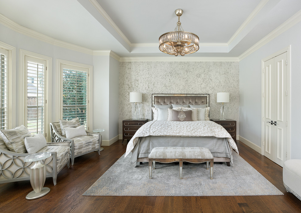 Frisco Luxurious Master Suite Transitional Bedroom Dallas by