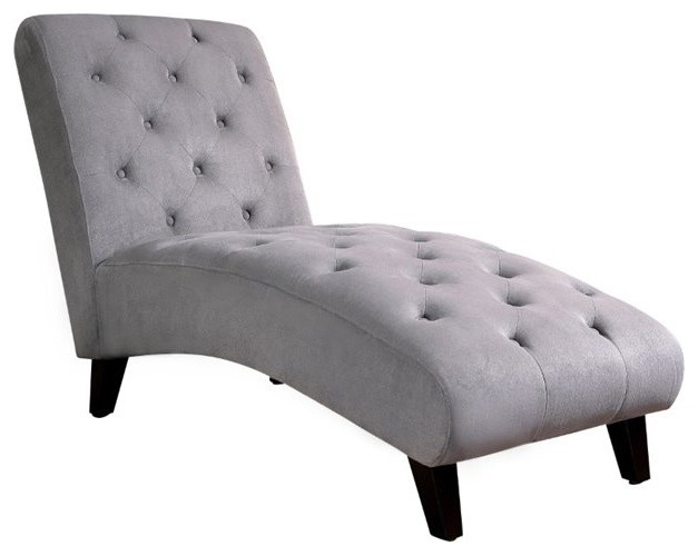Abbyson Living Florence Chaise Lounge, Gray Indoor Chaise Lounge
