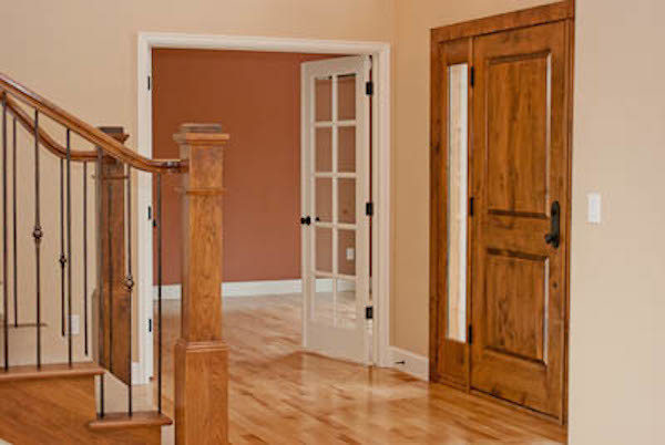 Inspiration for a transitional hallway remodel in Denver