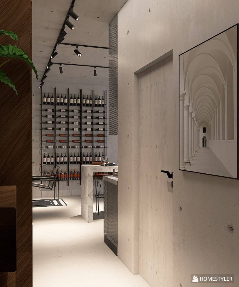 Однокомнатная квартира в стиле Industrial для режиссера с большим псом