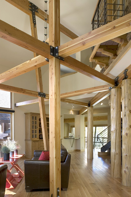 Mountain Lodge rustic-living-room