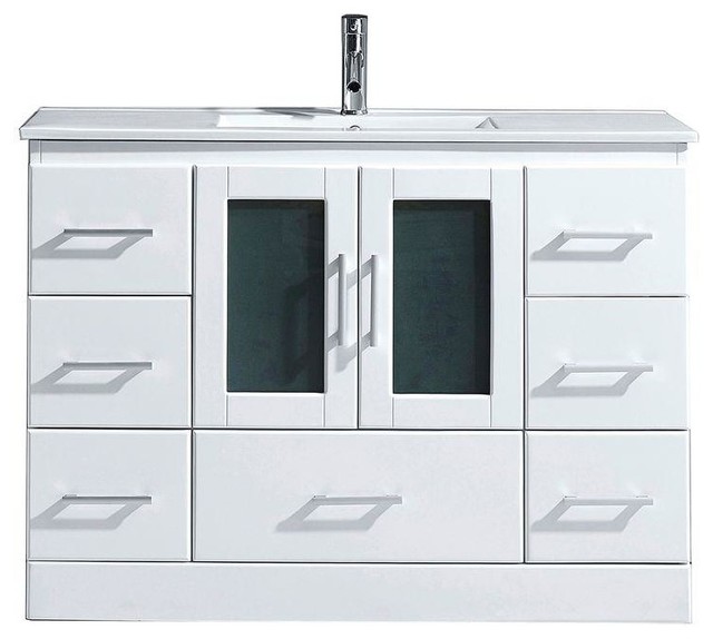 Zola 48" Single Bathroom Vanity Cabinet, 48 in. W x 19 in. D x 34 in. H ...