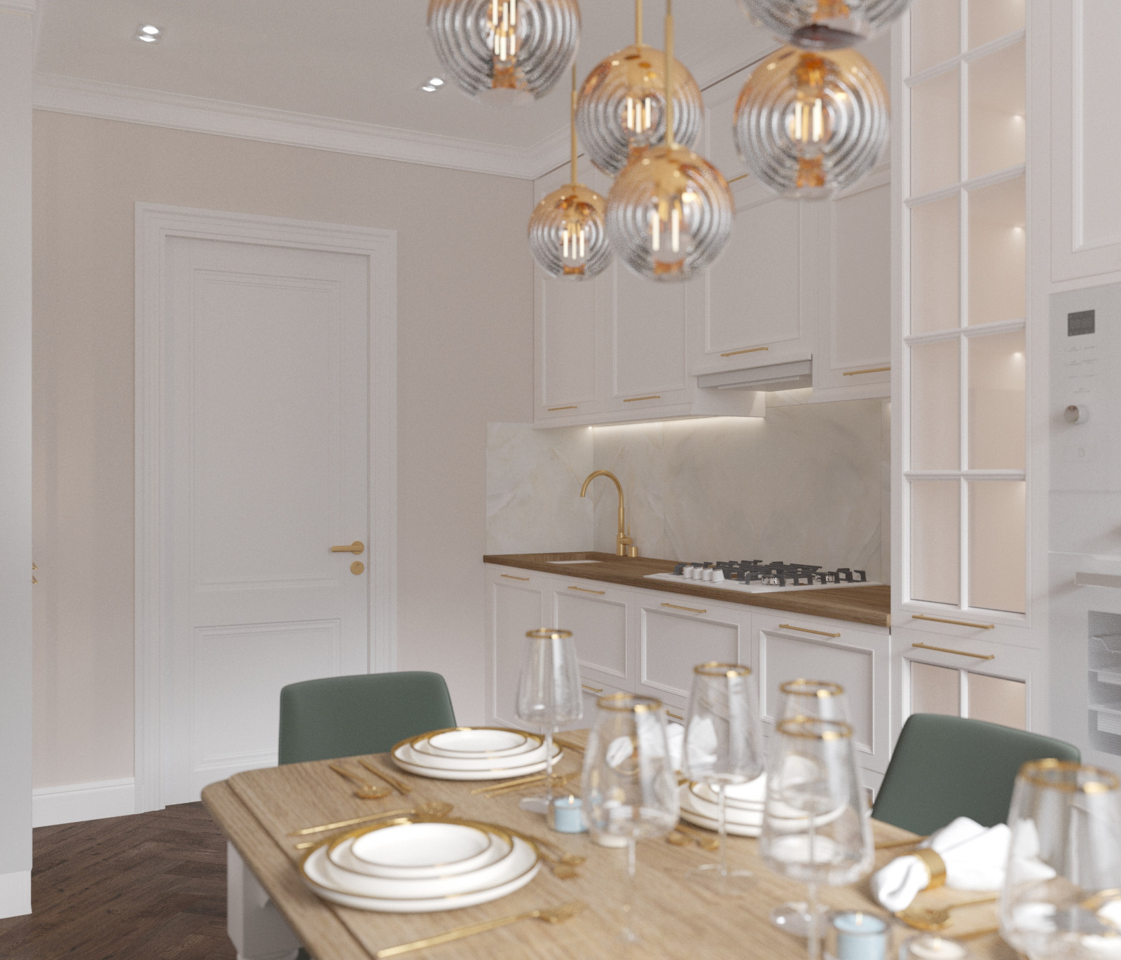 Нежная квартира неоклассика