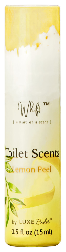 Whift Toilet Scents Drops by LUXE Bidet, Lemon Peel, Travel Size - 0.5 oz / 15mL
