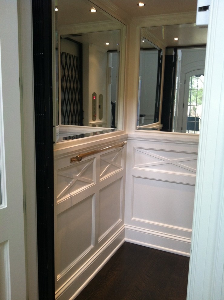 Classic Home Elevator Wainscot and Mirrors Nashville by HomeLift