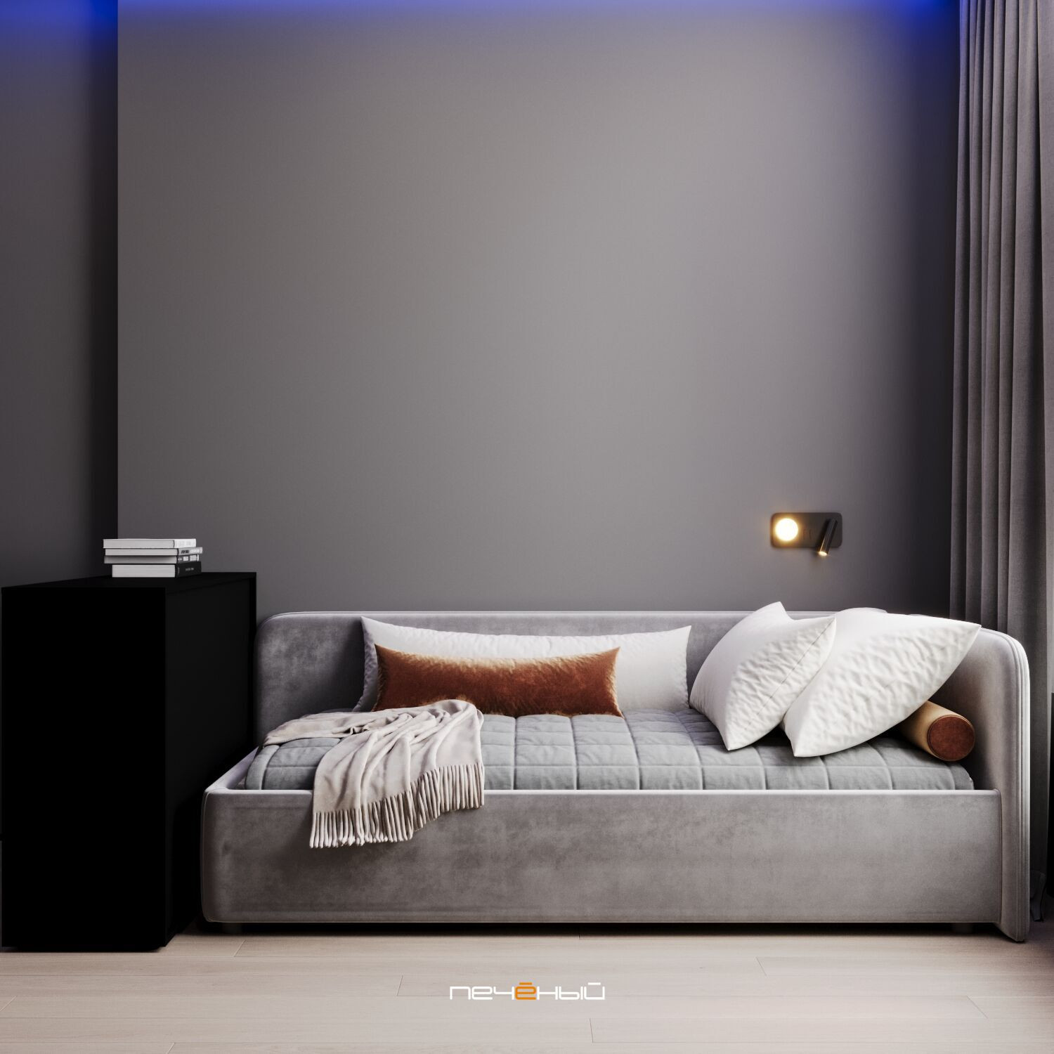 2025 Дизайн 3-комн. квартиры 72 м² в современном стиле, Москва, ЖК Малевич