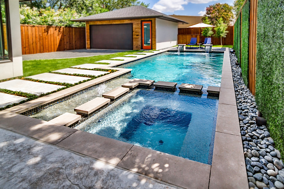 Geometric Pool Designs Dallas, Highland Park & Plano - Pool - Dallas ...