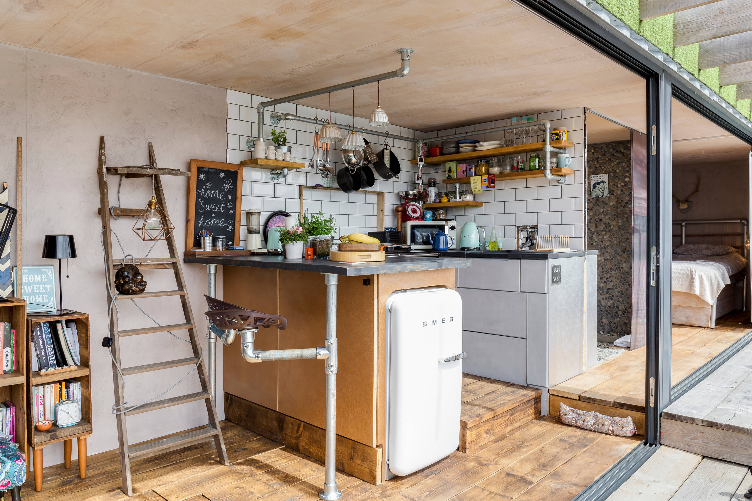 Building a Kitchen in a Shipping Container Home