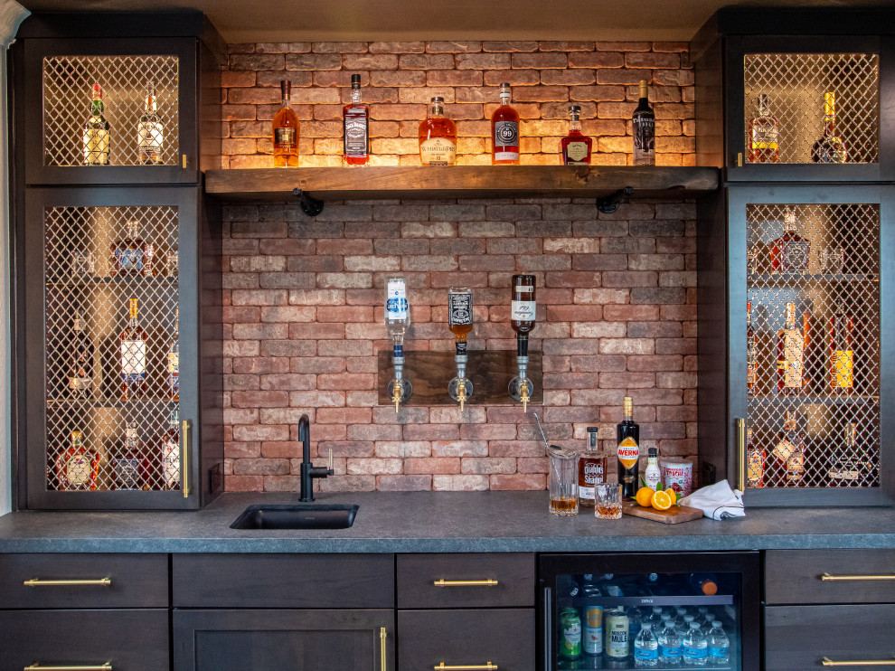 This is an example of a home bar in San Francisco.