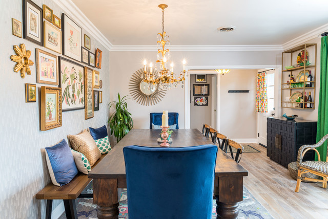 Dining Room in entry eclectico-comedor