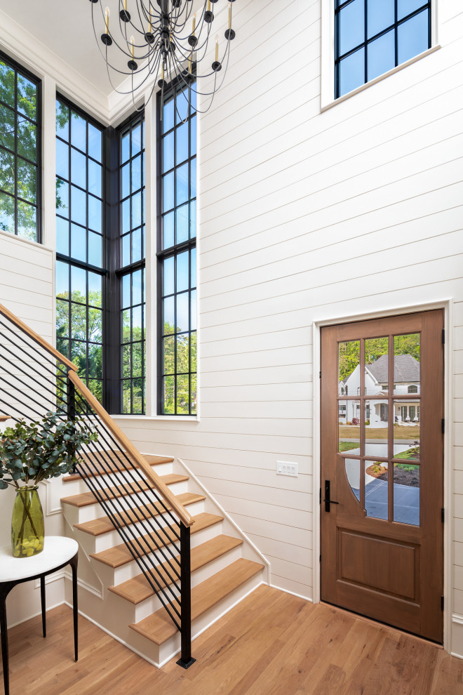 Entryway - contemporary entryway idea in Charlotte