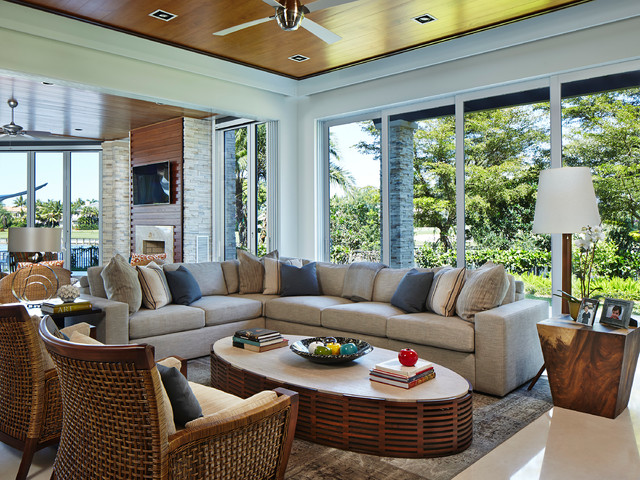 Boca Raton, FL modern-wohnbereich