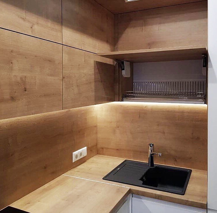 Кухня на заказ - фасады ЛДСП Egger - матовые и глянцевые