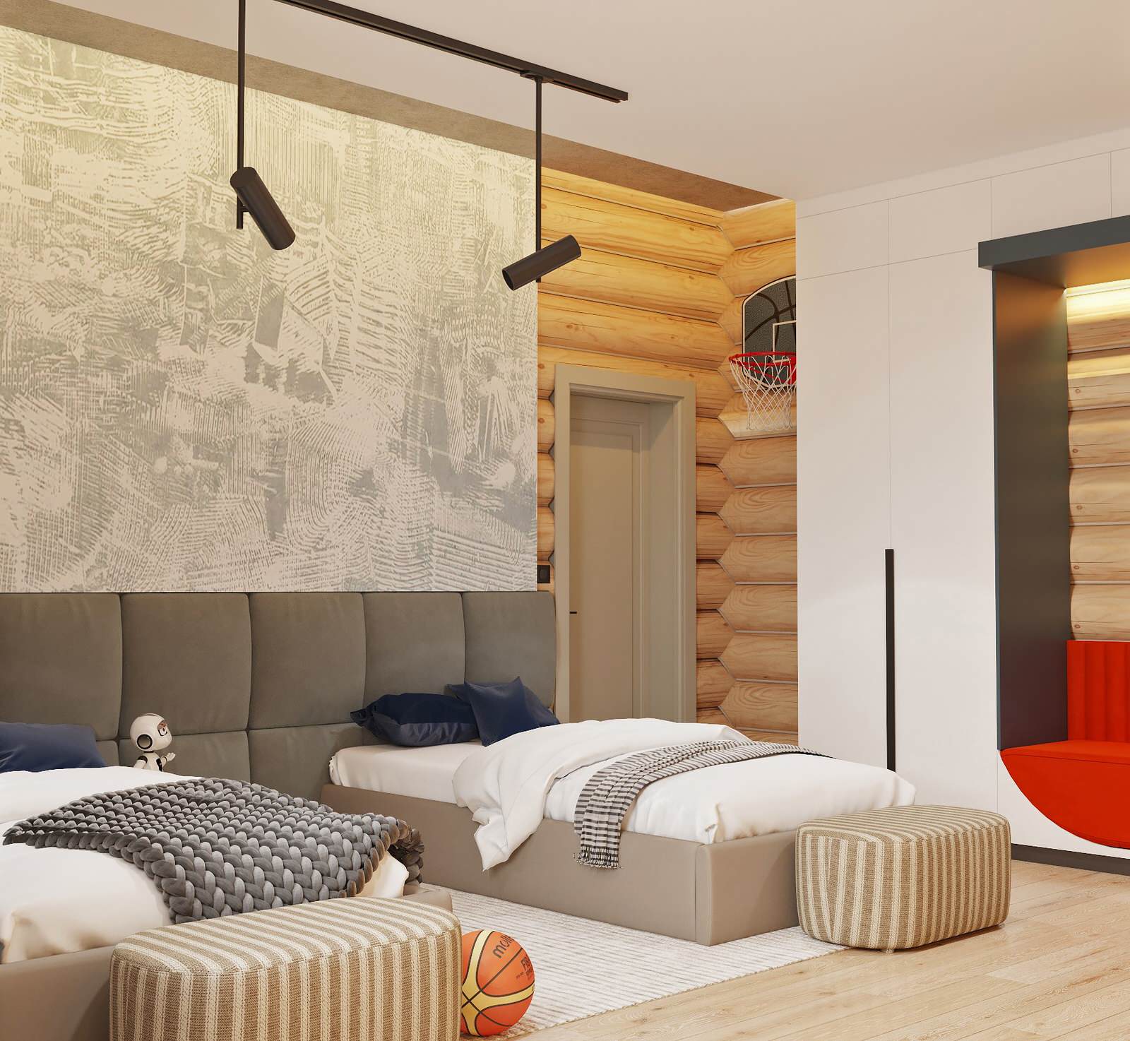 Дизайн проект дома из рубленного бревна