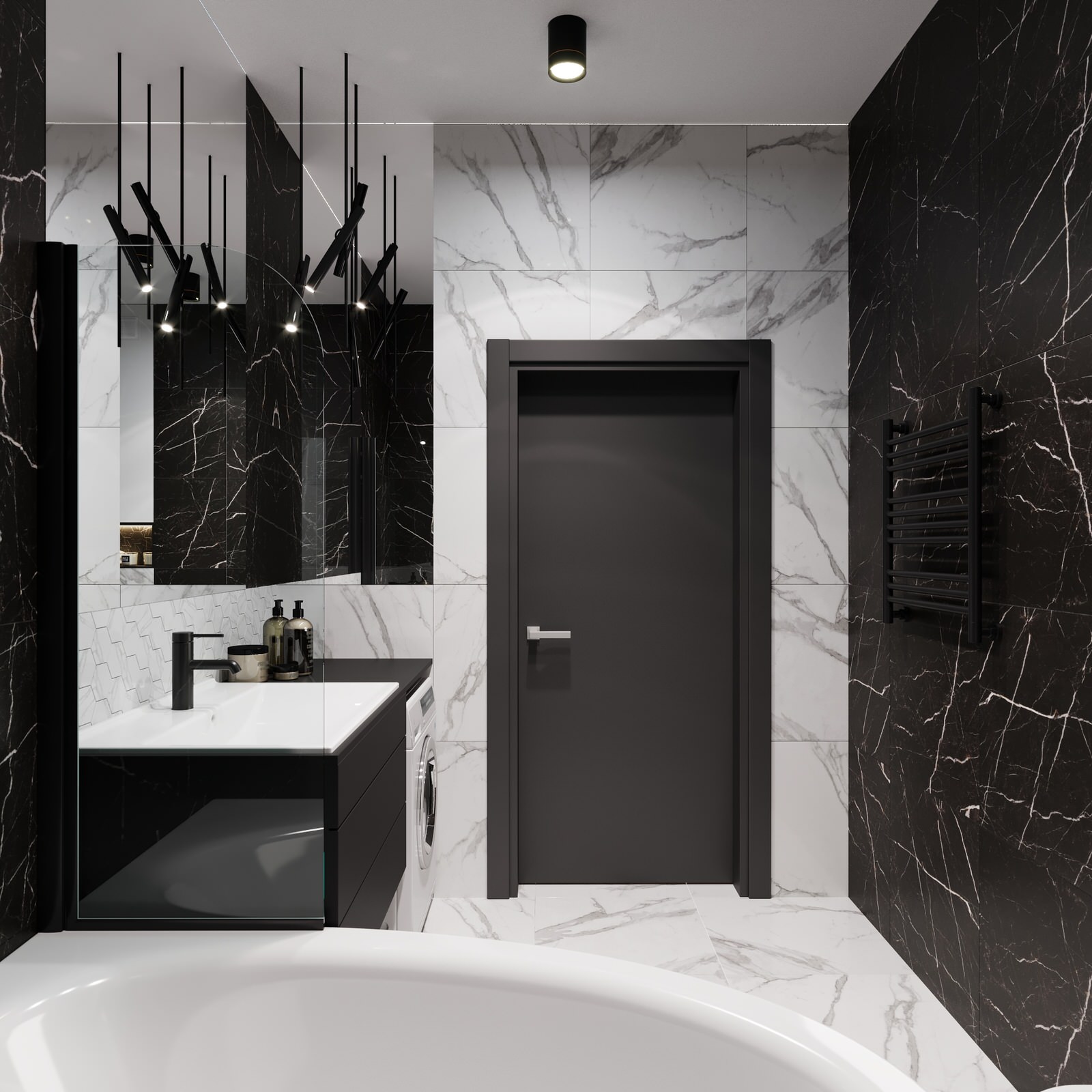 Квартира для холостяка с одной спальней и кухней-гостиной