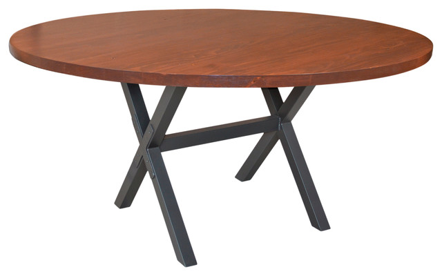 X Brace Dining Table With Old World Pine Top X Brace Dining Table With Old World Pine Top