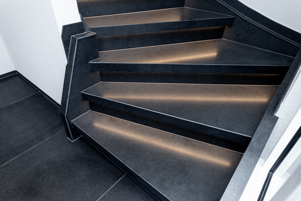 Photo of a small contemporary staircase in Other.