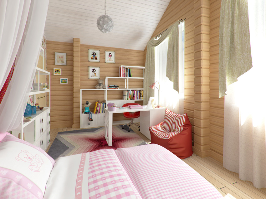 Необычное сочетание Хай-Тека и дерева в двухэтажном деревянном коттедже