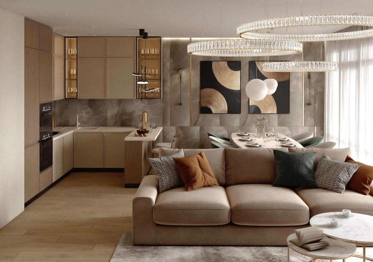 Гостинная в современном стиле 2