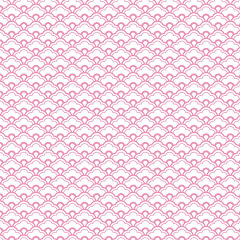 Pink Scallops Shelf Paper Drawer Liner Contemporary Drawer