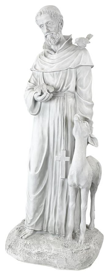 Saint Francis of Assisi Patron Saint of Animals Garden Statue - Traditional - Garden Statues And Yard Art - by Design Toscano | Houzz Saint Francis of Assisi Patron Saint of Animals Garden Statue - Traditional - Garden Statues And Yard Art - by Design Toscano | Houzz
