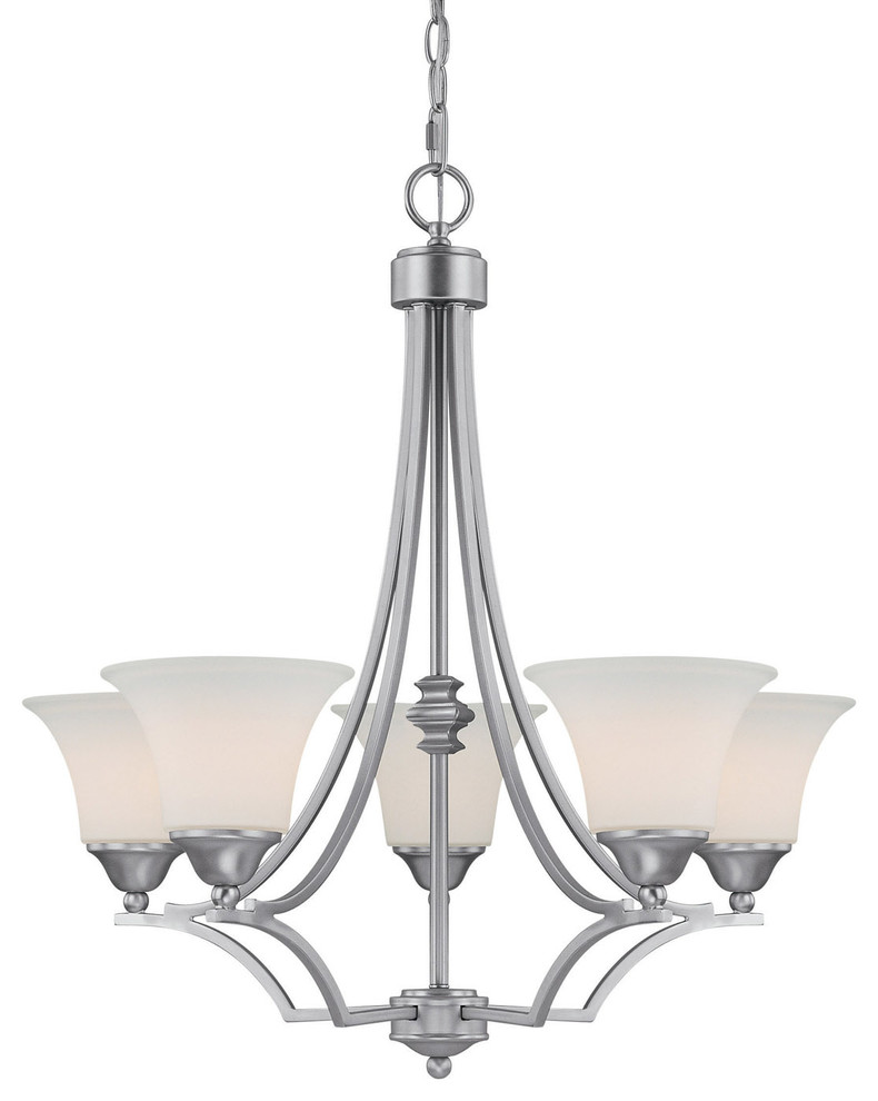 Capital Lighting 4025-114 Towne and Country 5 Light 1 Tier - Nickel