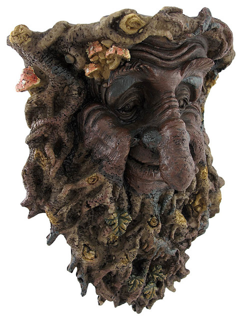 forest troll face with root beard decorative corbel wall hanging forest troll face with root beard decorative corbel wall hanging
