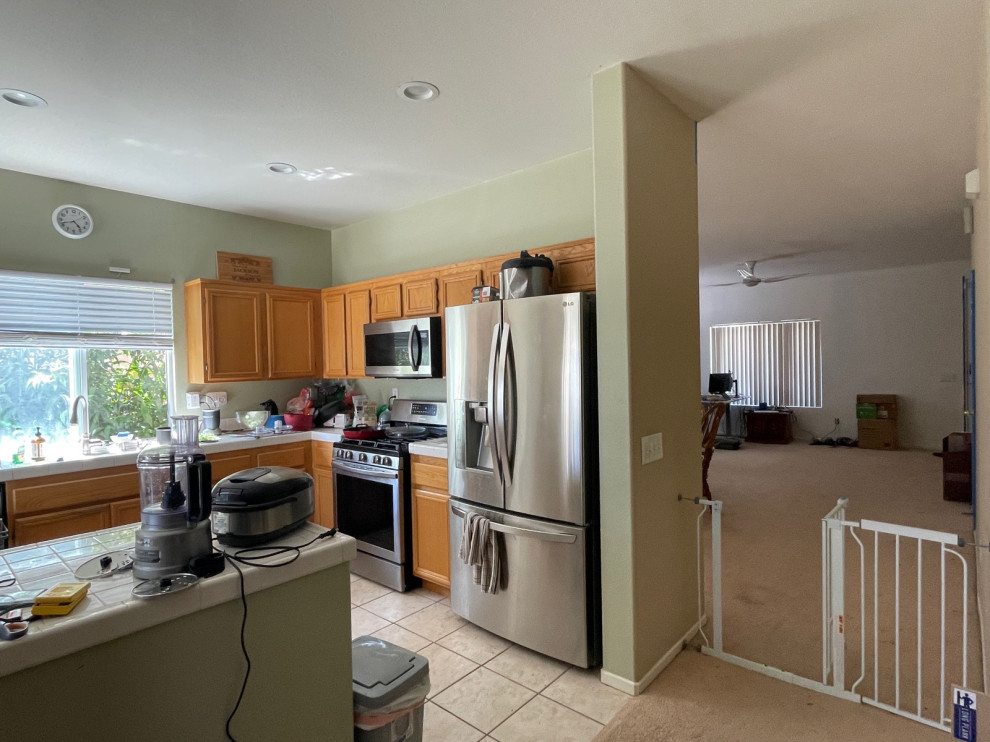 Take down wall for open concept?