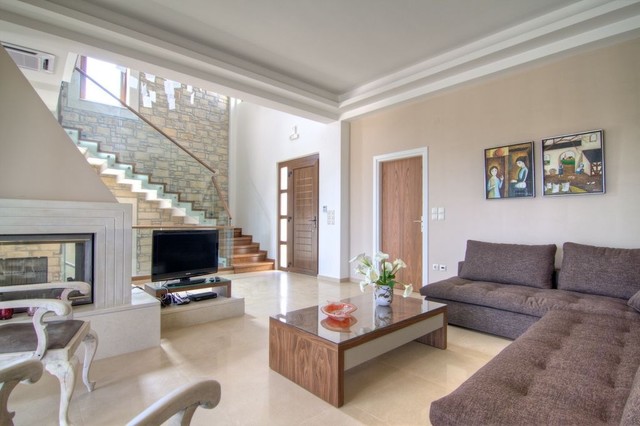 House at prines rethymno contemporary-living-room