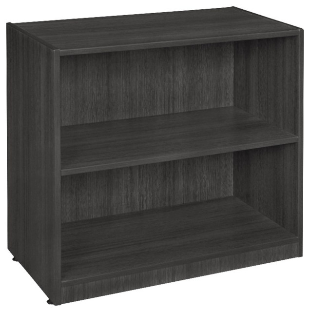 Legacy 30" Wood High Bookcase Ash Grey Transitional Bookcases by