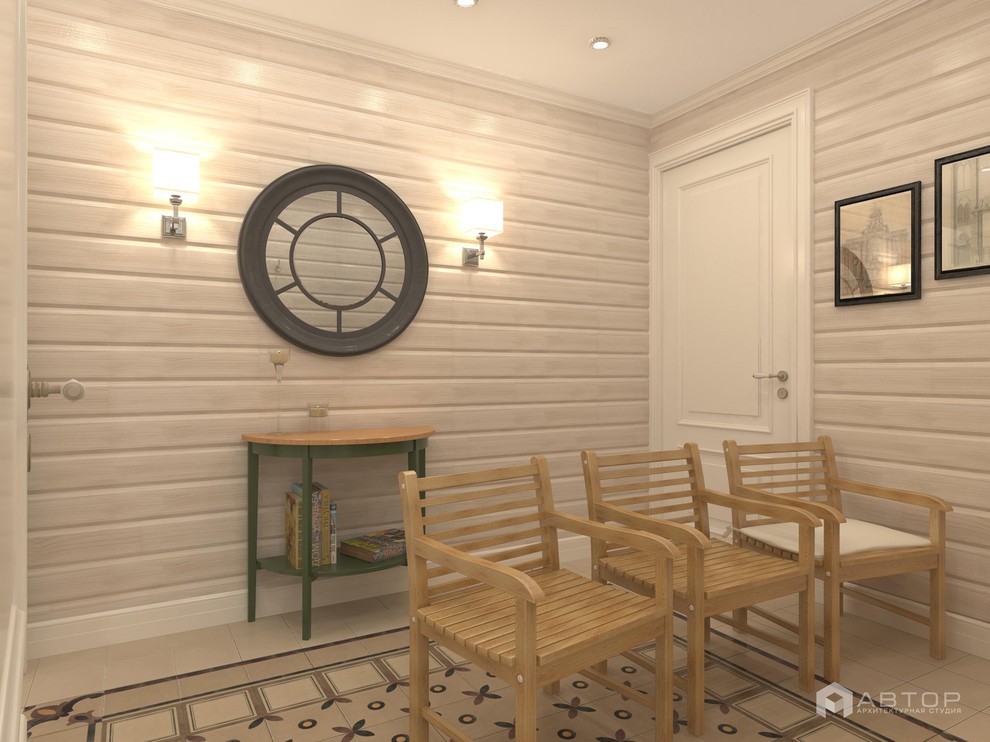 Одноэтажный загородный дом с баней