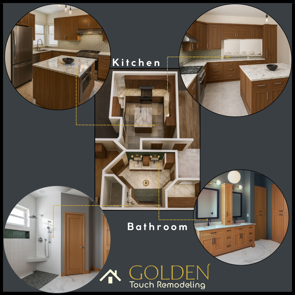 Hoppe´s Kitchen & Bathroom Floor plan + Render