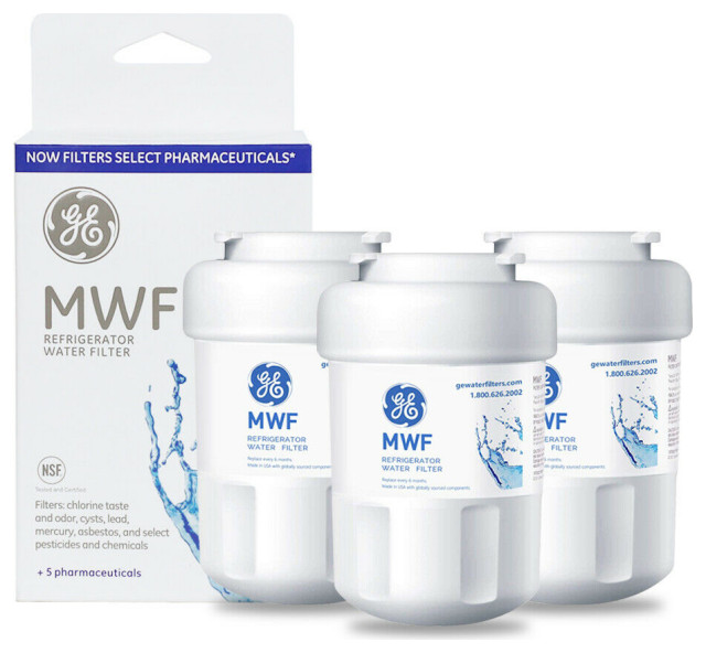 3 Pack GE MWF GWF Replacement Refrigerator Water Filter 469991 469905
